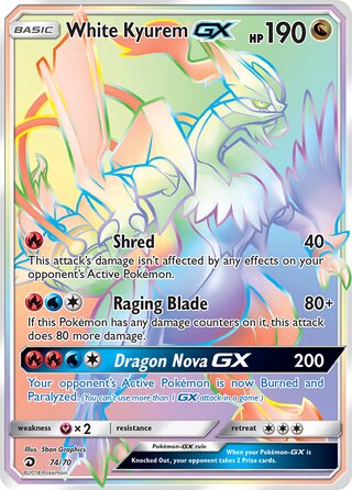 White Kyurem GX, Dragon Majesty 074/070