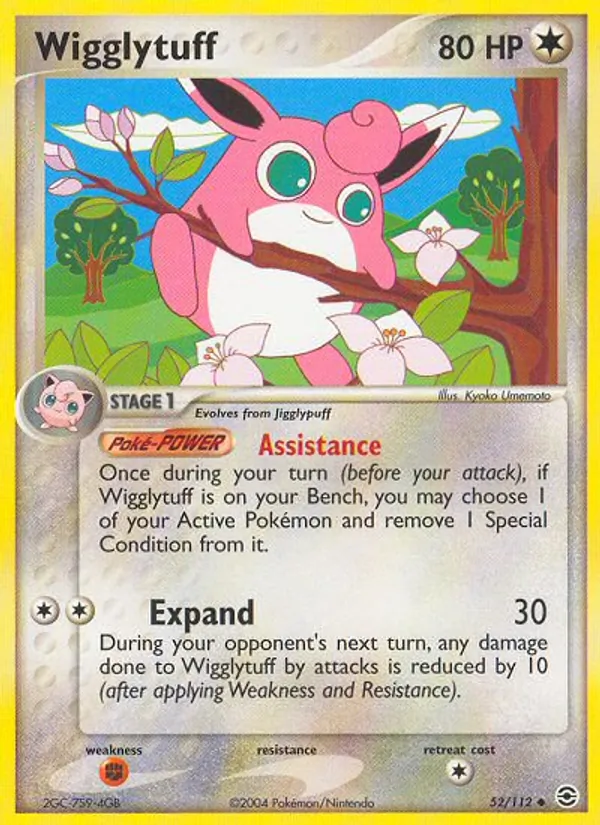Wigglytuff, FireRed & LeafGreen 052/112