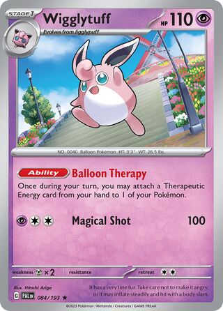 Wigglytuff, Paldea Evolved 084/193