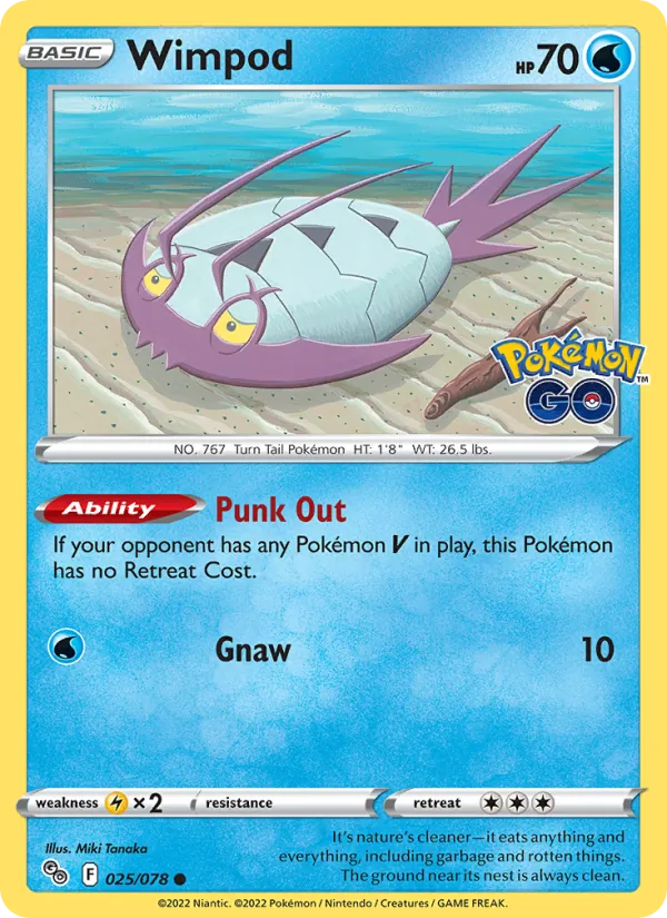 Wimpod, Pokémon GO 025/078