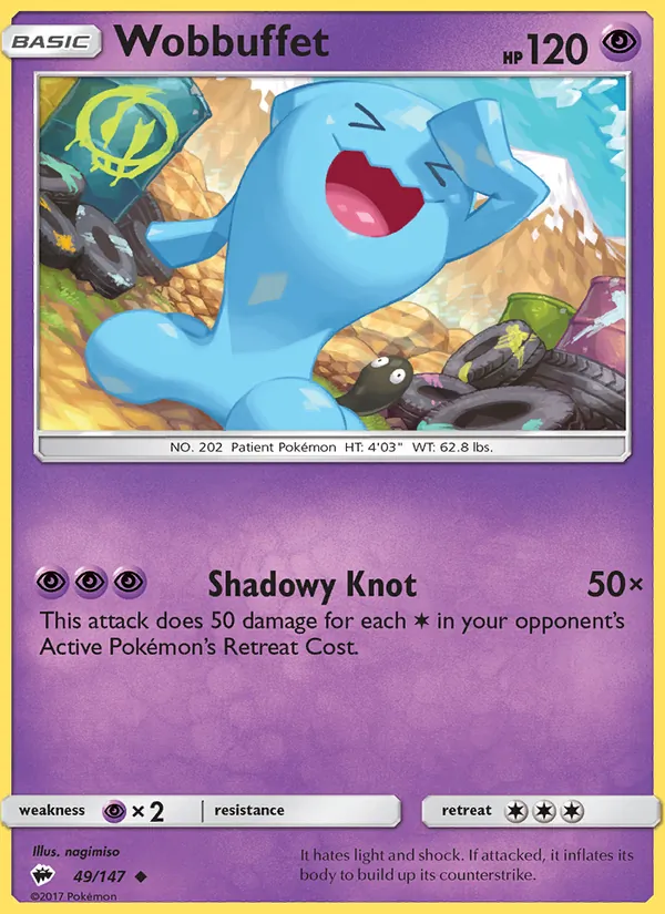 Wobbuffet, Burning Shadows 049/147