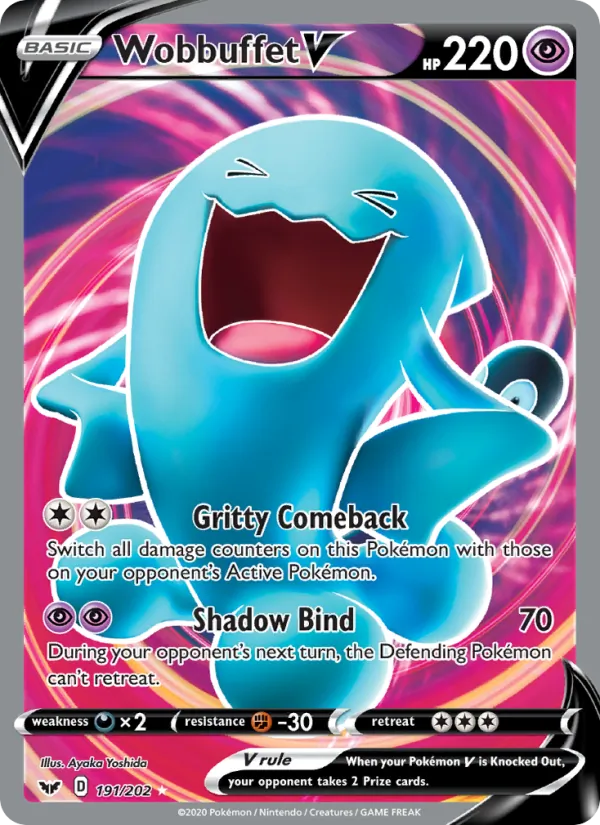 Wobbuffet V, Sword & Shield 191/202