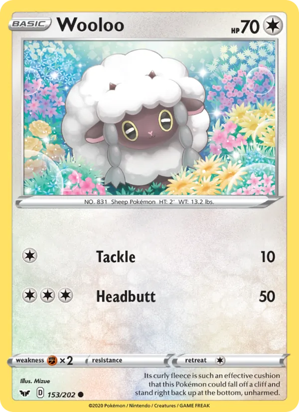 Wooloo, Sword & Shield 153/202