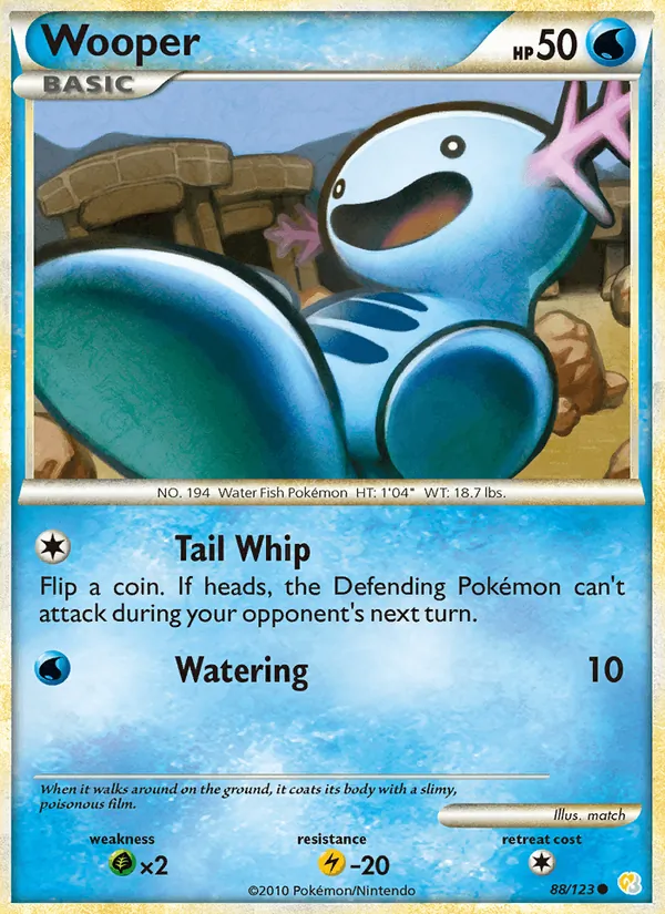 Wooper, HeartGold & SoulSilver 088/123