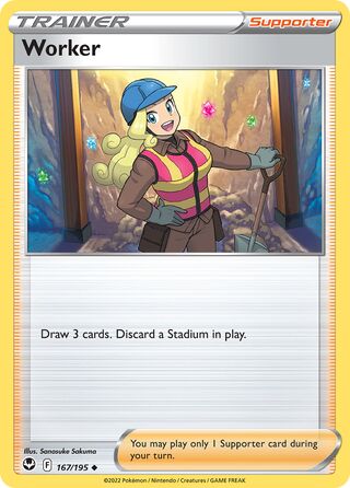Worker, Play! Pokémon Prize Pack Series Four 167/195