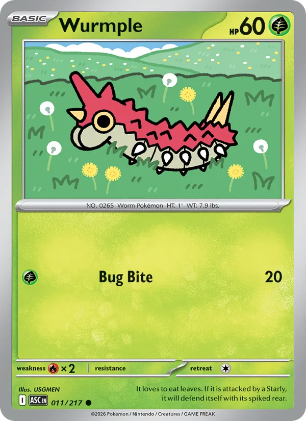 Wurmple, Ascended Heroes 011/217
