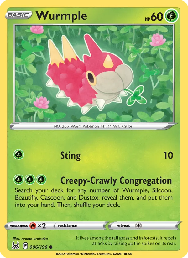 Wurmple, Lost Origin 006/196