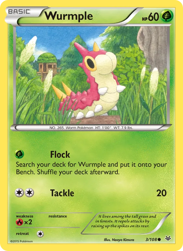 Wurmple, Roaring Skies 003/108