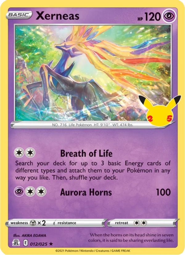 Xerneas, Celebrations 012/025