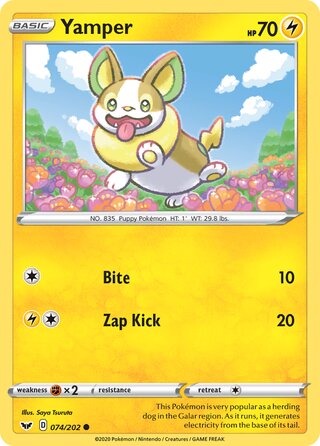 Yamper, Battle Academy 2022 (Pikachu) 074/202