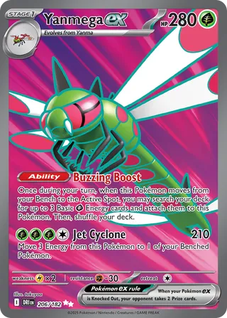 Yanmega EX, Destined Rivals 206/182