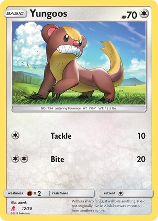 Yungoos, SM trainer Kit (Lycanroc) 012/030