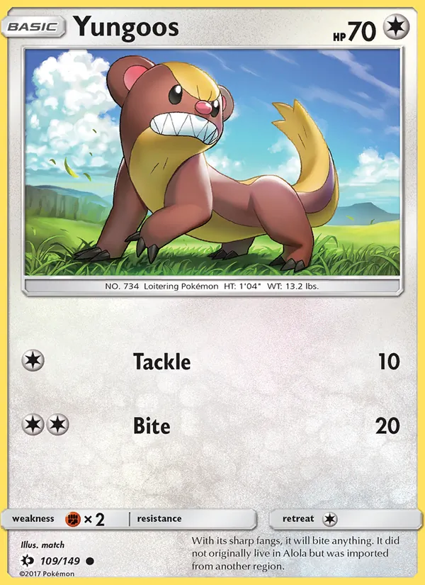 Yungoos, Sun & Moon 109/149