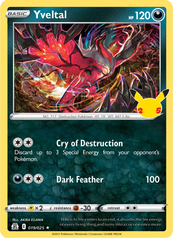 Yveltal, Celebrations 019/025