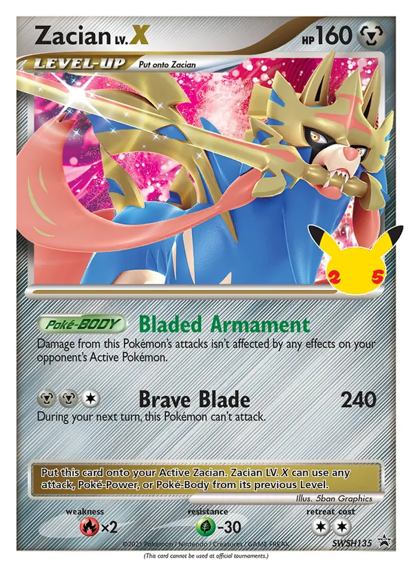 Zacian, SWSH Black Star Promos SWSH135/307