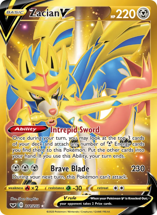 Zacian V, Sword & Shield 211/202