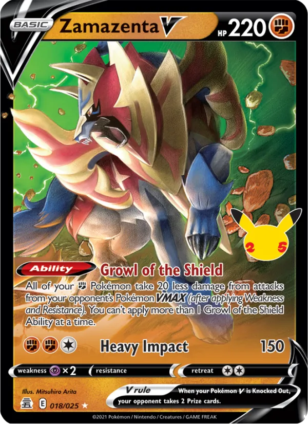 Zamazenta V, Celebrations 018/025