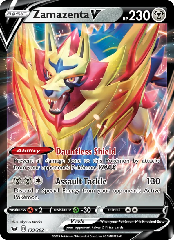 Zamazenta V, Sword & Shield 139/202