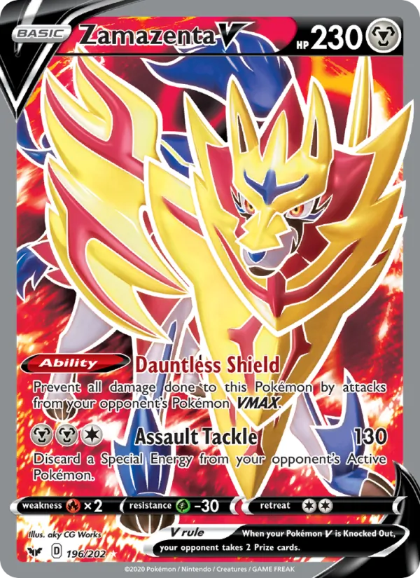 Zamazenta V, Sword & Shield 196/202