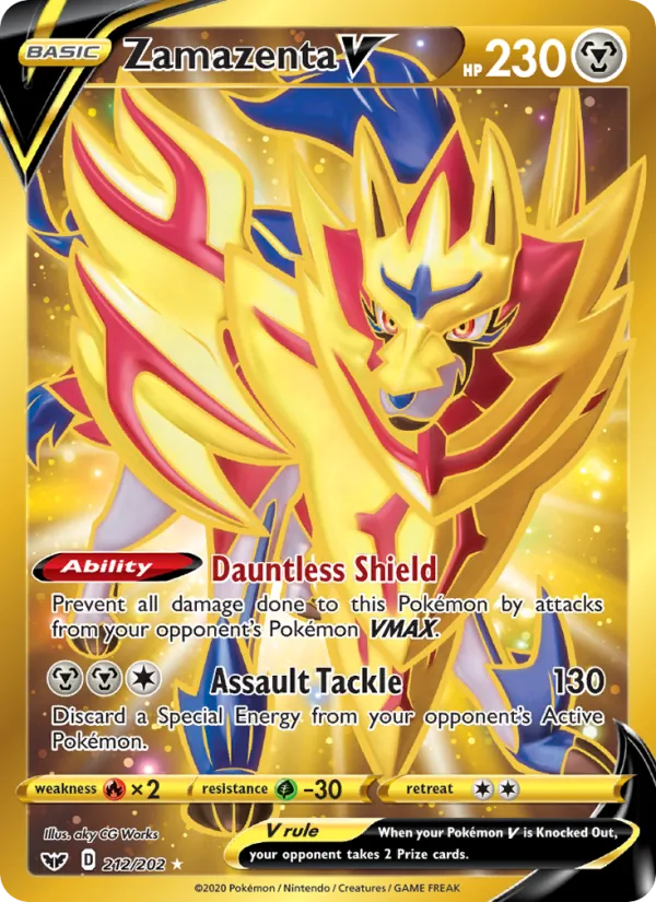 Zamazenta V, Sword & Shield 212/202