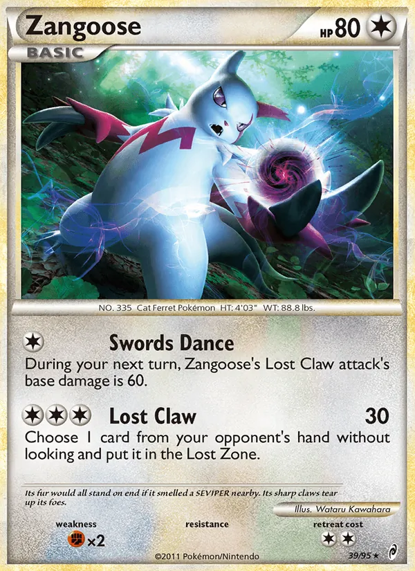 Zangoose, Call of Legends 039/095