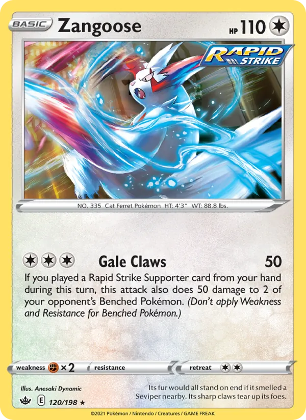 Zangoose, Chilling Reign 120/198