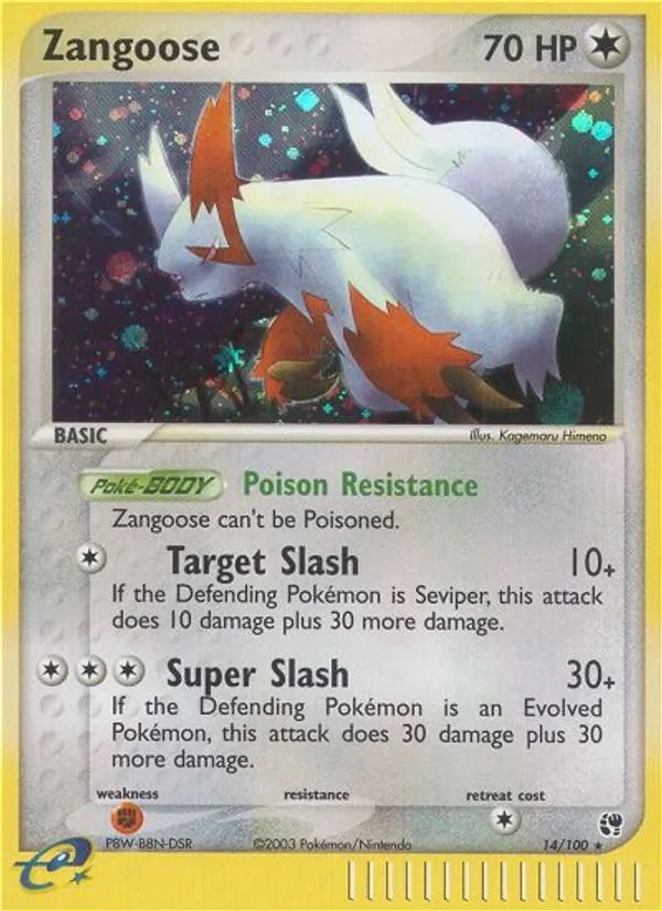 Zangoose, Sandstorm 014/100