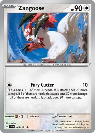 Zangoose, Surging Sparks 149/191