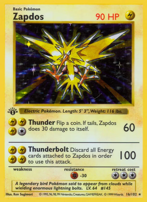 Zapdos, Base 016/102