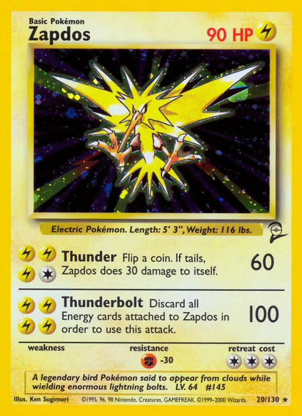Zapdos, Base Set 2 020/130