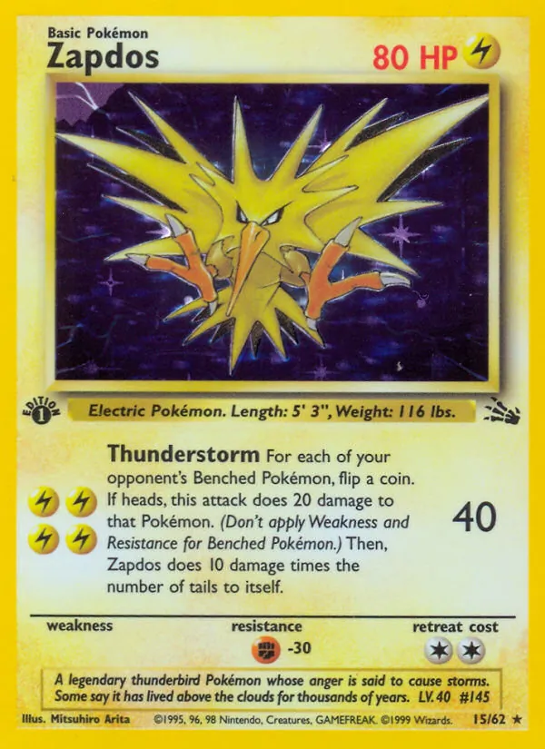 Zapdos, Fossil 015/062