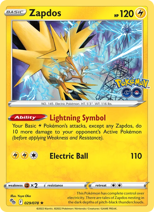 Zapdos, Pokémon GO 029/078