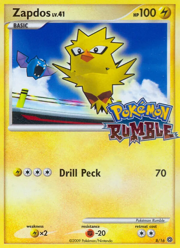 Zapdos, Pokémon Rumble 008/016