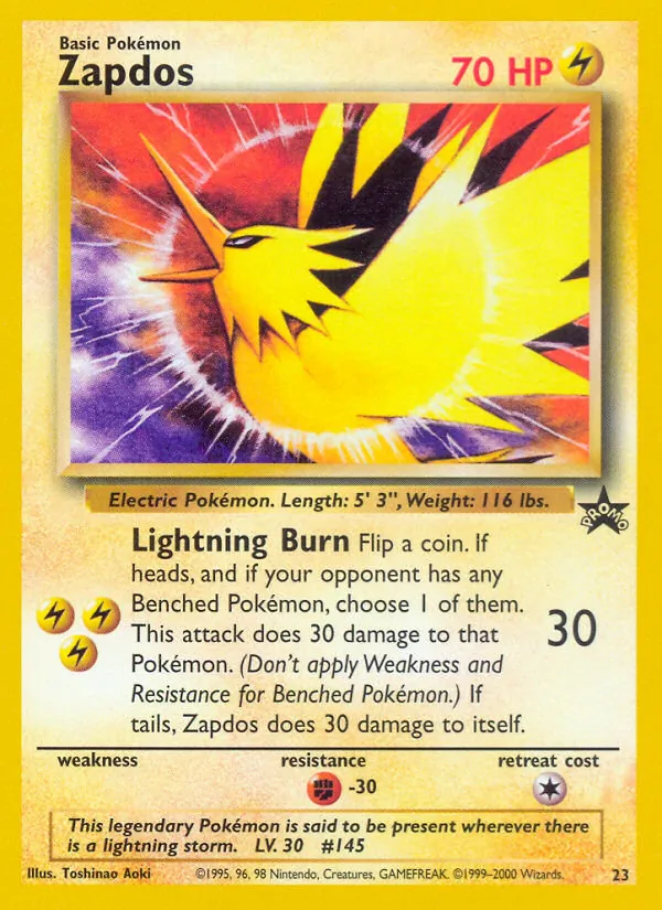 Zapdos, Wizards of the Coast Promos 023/053