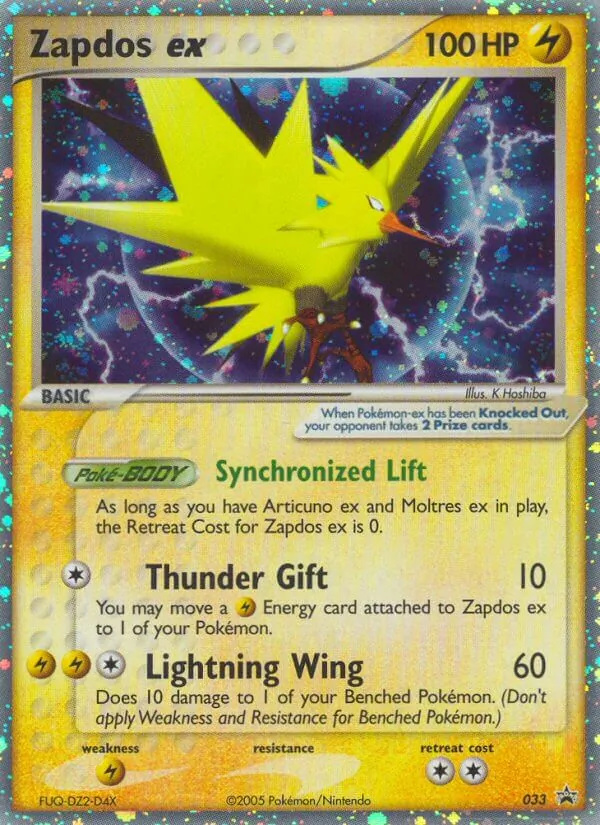 Zapdos EX, Nintendo Promos 33