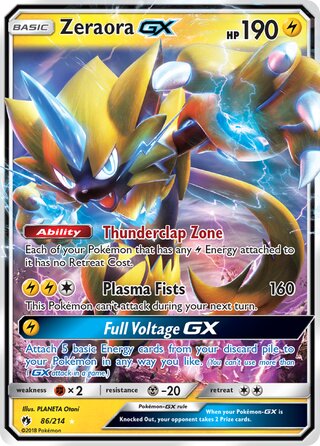 Zeraora-GX, WC Deck 2019 (Pikarom Judge) 086/214