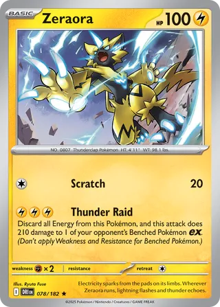Zeraora, Destined Rivals 078/182