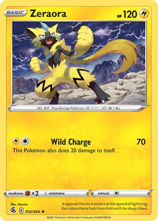 Zeraora, Battle Academy 2022 (Pikachu) 102/264
