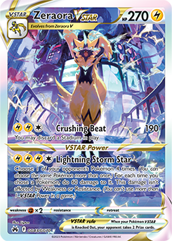 Zeraora VSTAR, Crown Zenith Galarian Gallery GG43/70