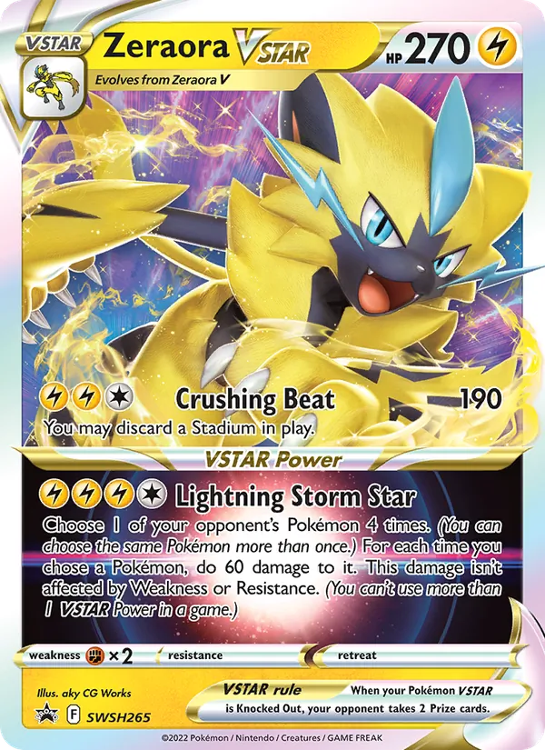 Zeraora VSTAR, SWSH Black Star Promos SWSH265/307