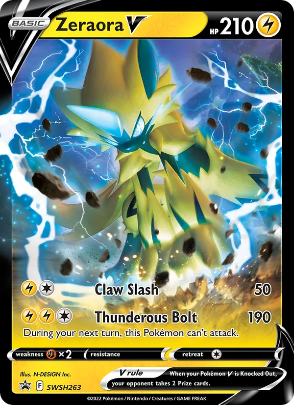 Zeraora V, SWSH Black Star Promos SWSH263/307