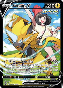 Zeraora V, Silver Tempest Trainer Gallery TG16/30