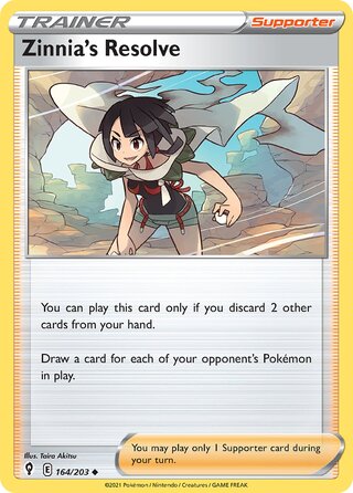Zinnia's Resolve, Play! Pokémon Prize Pack Series One 164/203