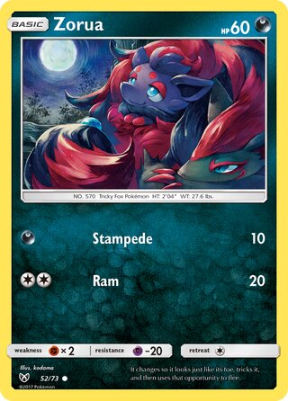 Zorua, Shining Legends 052/073