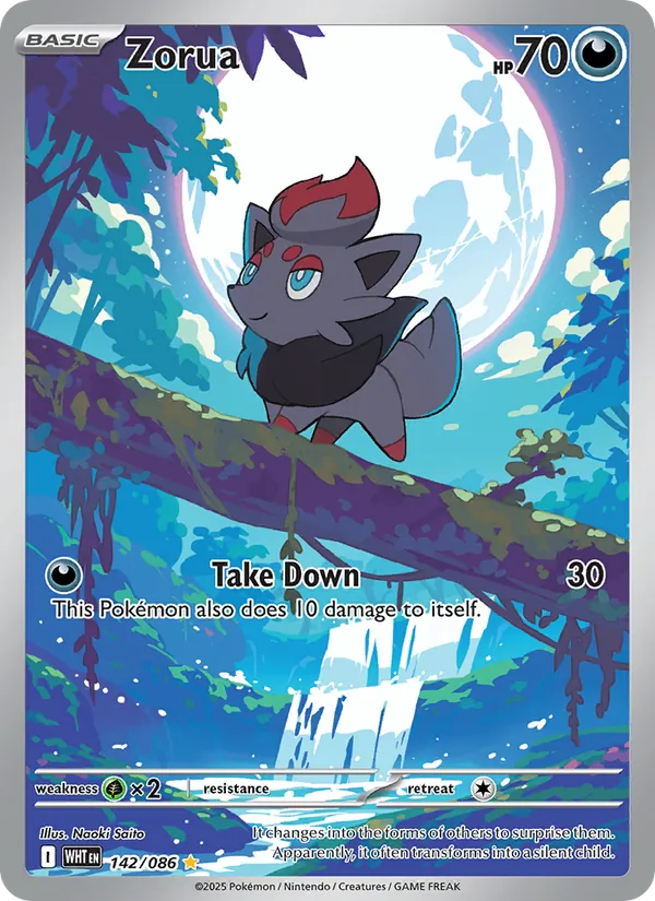 Zorua, White Flare 142/086