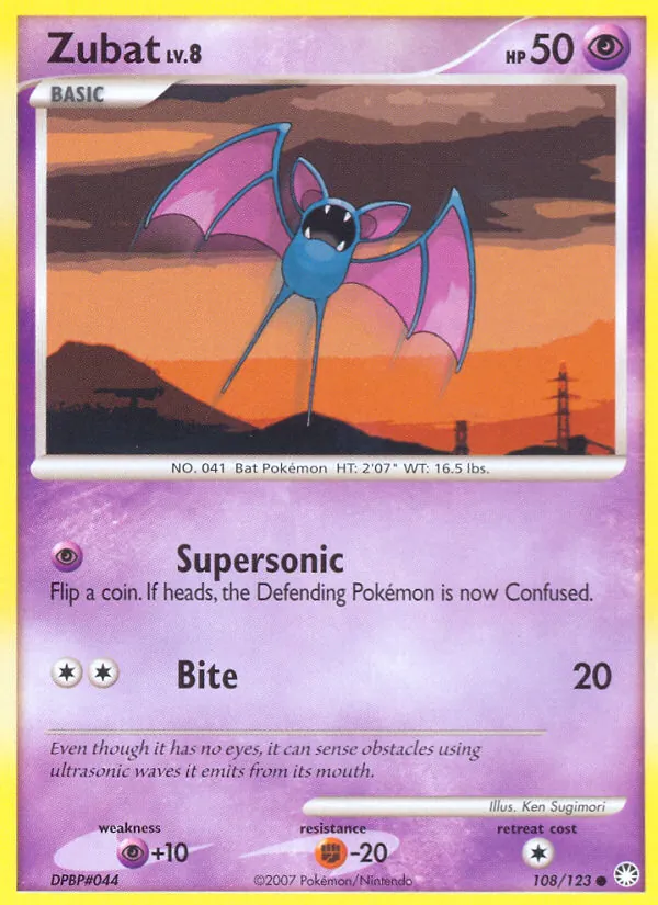 Zubat, Mysterious Treasures 108/123