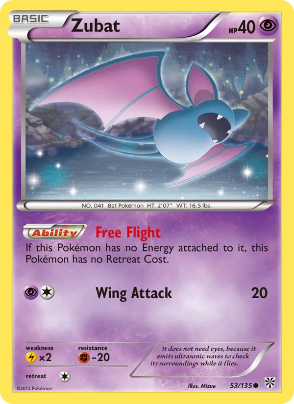 Zubat, Plasma Storm 053/135