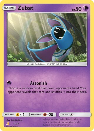 Zubat, SM trainer Kit (Alolan Raichu) 011/030