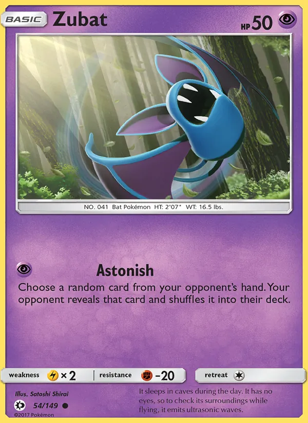 Zubat, Sun & Moon 054/149